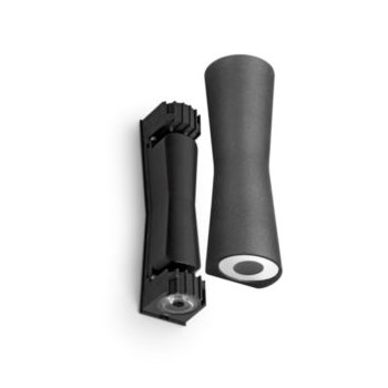 Flos Clessidira LED Direct or Indirect Wall Light Aluminium, Dark Gray