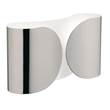 Flos Foglio Up & Down LED Wall Light with Organic Curved Shaped Steel in Chrome