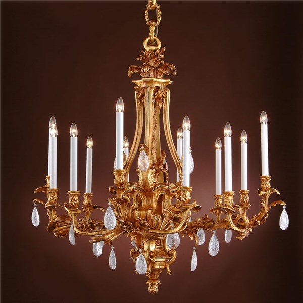 Royal Heritage 12 Light Solid Brass Chandelier Complete With Rock Mariner Royal Heritage 12 Light Solid Brass Chandelier Complete With Rock