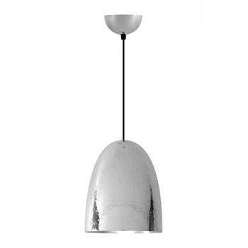 Original BTC Stanley Large Pendant Light, Hammered Nickel Plated