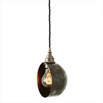 Mullan Bogota Quirky Pendant Light, Antique Silver
