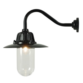 Original BTC Dockside Wall With Reflector Black, Clear Glass