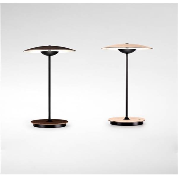 Marset Ginger M Medium LED Table Lamp with Lacquered Black Matt Metal Stem