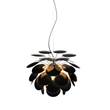 Marset Discoco 53 Small Pendant with Opaque Discs On Chrome Sphere in Black Gold