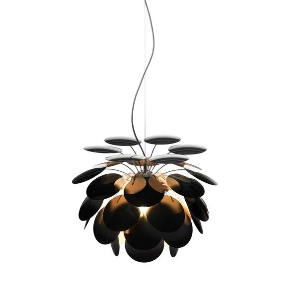 Marset Discoco 53 Small Pendant with Opaque Discs On Chrome Sphere