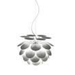 Marset Discoco 53 Small Pendant with Opaque Discs On Chrome Sphere in White