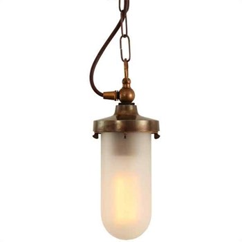 Mullan Oregon Spotlight Recessed Decorative Brass Spot Light, Frosted Glass