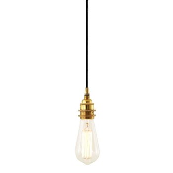 Mullan Dili Pendant Schoolhouse Light, Polished Brass