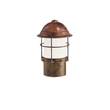 Il Fanale Garden White Glass Exterior Floor Light Post with Grid in Mini