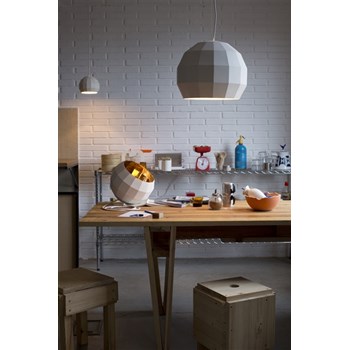 Marset Scotch Club 26, Pendant With Ceramic Diffuser, White-White