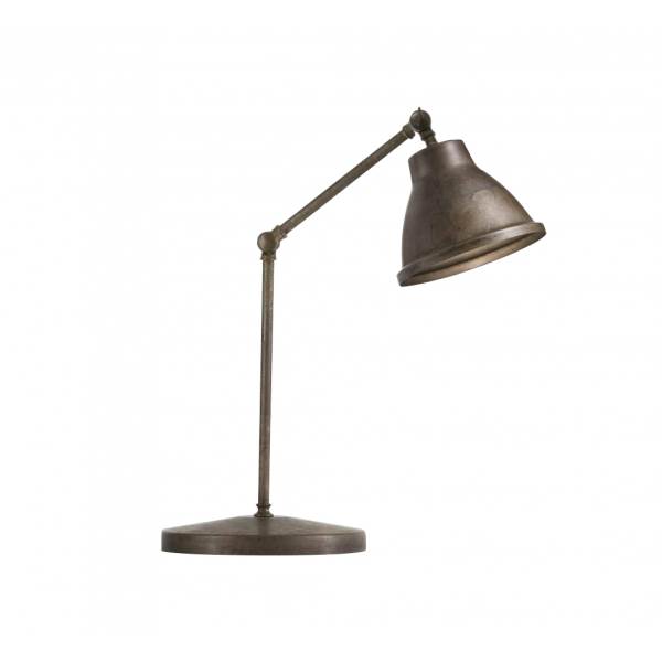Il Fanale Loft Functional Table Joint Lamp with Grid Brass