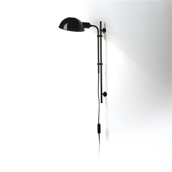 Marset Funiculi A, Wall Lamp With Funicular Action, Black
