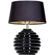 4 Concepts Antibes Small Glass Table Lamp in Black
