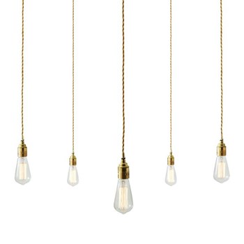 Mullan Lome Pendant 12 Light Cluster Antique Brass