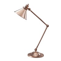 Provence 1-Light Adjustable Table Lamp Polished Copper