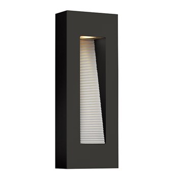 Elstead Luna Medium LED Wall Light, Satin Black