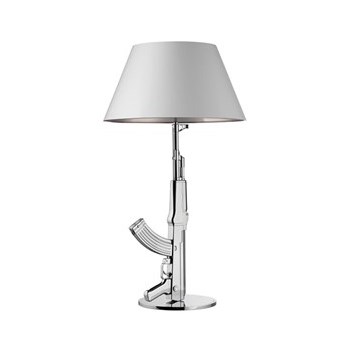 Flos Gun Table Lamp include shade, Chrome