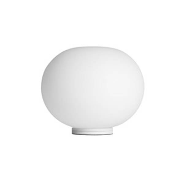 Flos Glo-Ball Basic Zero Opal Glass Desk Lamp with Die-Cast Aluminium Support