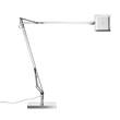 Flos Kelvin Edge Base Adjustable Chrome LED Table Lamp with Die-Cast Aluminium Head in Chrome