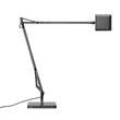 Flos Kelvin Edge Base Adjustable Chrome LED Table Lamp with Die-Cast Aluminium Head in Titanium