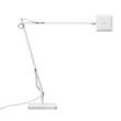 Flos Kelvin Edge Base Adjustable Chrome LED Table Lamp with Die-Cast Aluminium Head in White