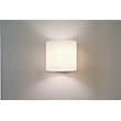 Astro Luga Painted Silver Interior Wall Light  with White Glass Shade