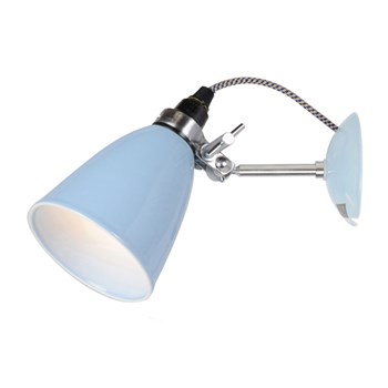 Original BTC Hector Small Dome Wall Light, Light Blue