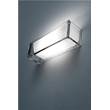 Flos On The Rocks Transparent Glass Wall Light with Internal Opal Glass Diffuser in Transparent