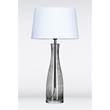 4 Concepts Amsterdam Anthracite Glass Table Lamp in White/White