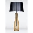 4 Concepts Amsterdam Taupe Glass Table Lamp in Black/White