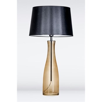 4 Concepts Amsterdam Taupe, Glass Table Lamp, Black/White