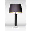 4 Concepts Little Fjord Medium Black Glass Table Lamp in Black & Gold