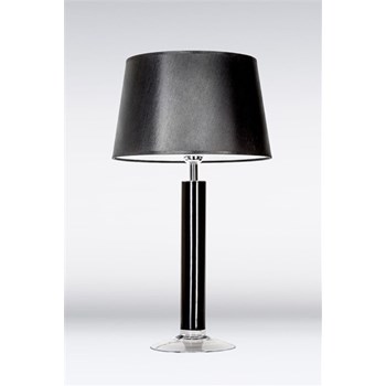 4 Concepts Fjord Black, Medium Glass Table Lamp, Black/White