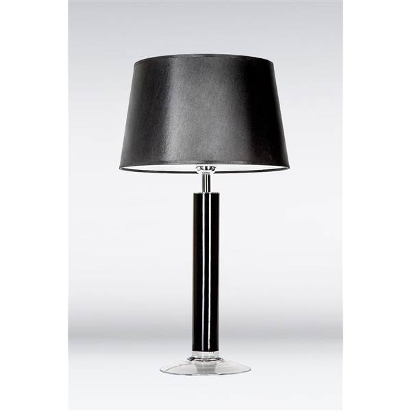 4 Concepts Little Fjord Medium Black Glass Table Lamp