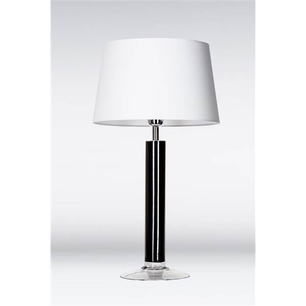 4 Concepts Little Fjord Medium Black Glass Table Lamp