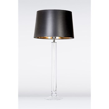 4 Concepts Fjord Large Glass Table Lamp, Black/Gold
