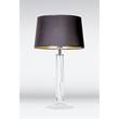 4 Concepts Little Fjord Medium Clear Glass Table Lamp in Black & Gold