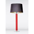 4 Concepts Fjord Large Red Glass Table Lamp in Black/Gold
