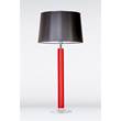 4 Concepts Fjord Large Red Glass Table Lamp in Black/White