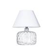 4 Concepts Paris Medium Glass Table Lamp in White/White
