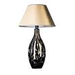 4 Concepts Kenya Glass Table Lamp in Olive Gold & White