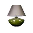 4 Concepts Madrid Green Glass Table Lamp in Grey & White