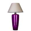 4 Concepts Bilbao Violet Glass Table Lamp in Grey & White