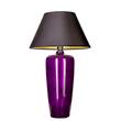 4 Concepts Bilbao Violet Glass Table Lamp in Black & Gold