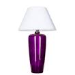 4 Concepts Bilbao Violet Glass Table Lamp in White & White