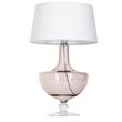 4 Concepts Oxford Transparent Copper Glass Table Lamp in White & White
