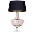 4 Concepts Oxford Transparent Copper Glass Table Lamp in Black & Gold