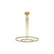 Orsjo Stardust LED Pendant with Concentric Rings & Naturally Oxidised Bronze in 36 Light