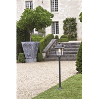 Place des Vosges 1 Evolution Small Clear Glass Lamp Post Four-Sided, Glass Style Lantern