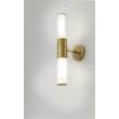 Il Fanale Etoile Up & Down Wall Light with Brass & Borosilicate Glass in Natural Brass